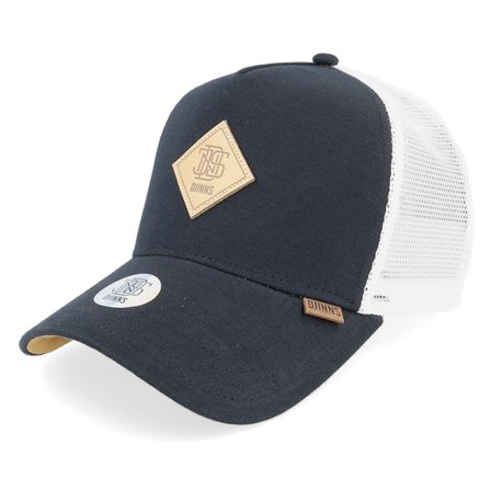 Djinns - Zwart trucker Cap - Hft Cap Jersey Patch Black/White Trucker @ Hatstore