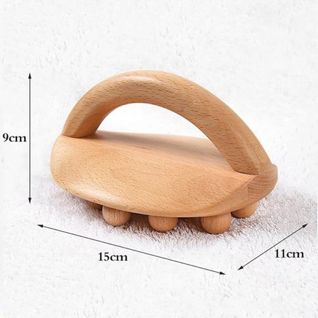 14 Perler Håndholdt Gua Sha Massagebørste Naturligt Træ Talje Ben Krop Meridian Skrabning SPA Terapi Anti Cellulite Afslapningsværktøj