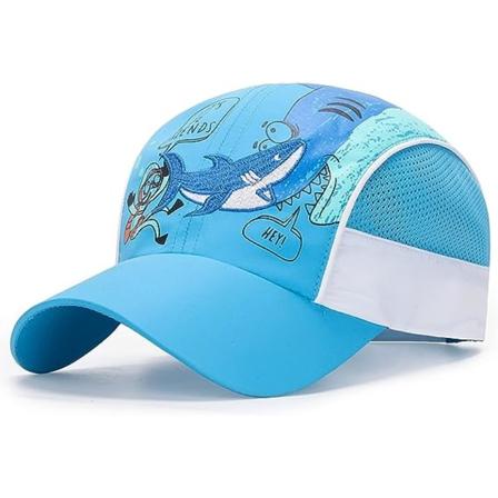 Åndbar solbeskyttende børneboldkasket med hurtigtørrende mesh-sportshatte