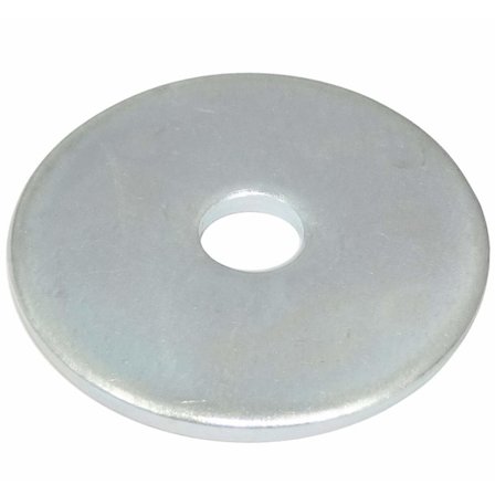 C44416 - Sett med 20 brede flate skiver M6x30 mm - tykkelse 2 mm - DIN9021 - stål galvanisert - sølv