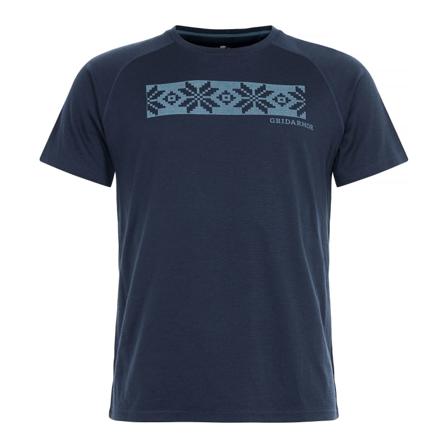 Gridarmor Odda Merino T-shirt Men's Men short-sleeved sweaters Blue XXL
