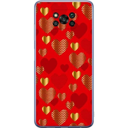 Kompatibelt Mobildeksel til Xiaomi Xiaomi Poco X3 Pro GoldenHearts