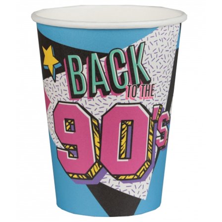 90's Party Pappersmugg 10-pack