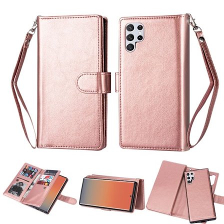 Samsung Galaxy S22 Ultra - Elegant 9-Korts Plånboksfodral