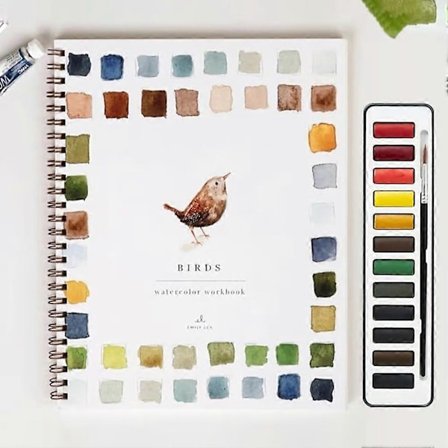 Akvarel Arbejdsbog Blomster Akvarel Arbejdsbøger Simple Maleprojekter for Begyndere til Calm-WELLNGS