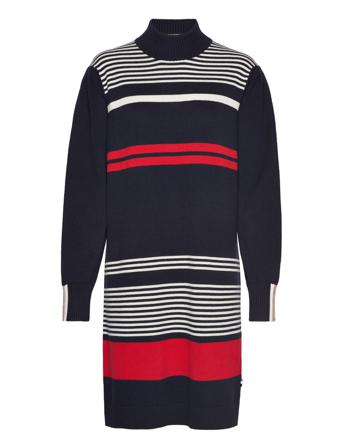 C_Fuenta_Ecom Dresses Knitted Dresses Multi/mönstrad BOSS