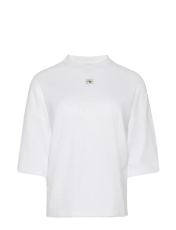 Calvin Klein Jeans | Ss Woven Label Oversized Tee | XXS