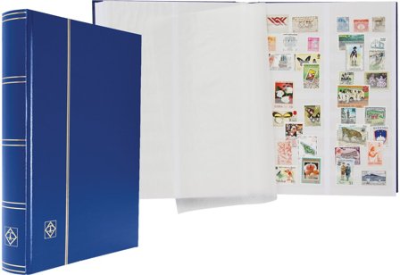 BASIC insticksbok - A4 - 64 hvide sider - Opdelte striber - Blå - Leuchtturm