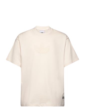 Tee T-shirts Short-sleeved Beige Adidas Originals*Betinget Tilbud