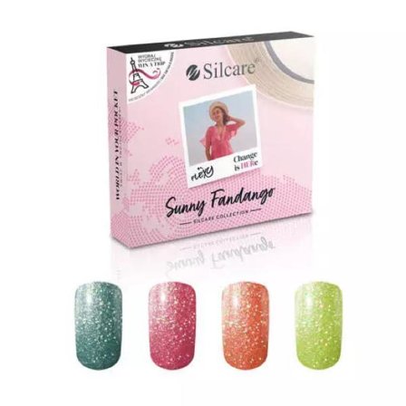 4-pak - Gel polish - Flexy - Sunny Fandango sæt UV gel/LED