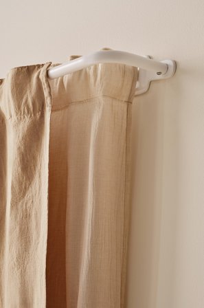 Jotex - Gardinstang Dobbel 110-186 Cm Naturhvit - AURI - Kjøp Gardinstenger hos Jotex