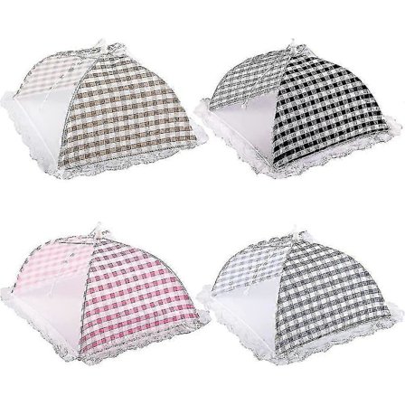 4 kpl Acsergery Ruokakuvut Verkko Ponnahdusikkuna Ruoka Kärpäsläppä Kakkuverkkokupu Verkkosuoja