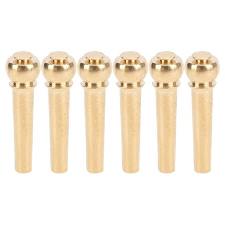 6 stk. Brostift Universal Strengpinne Kobber Tilbehør Erstatning for Akustisk Folkegitar