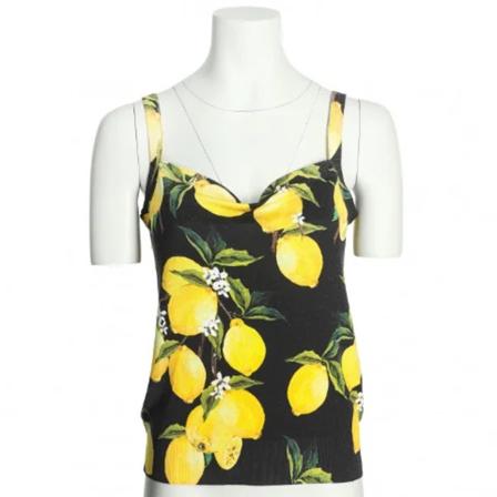Dolce & Gabbana Pre-owned Pre-owned Tyg toppar svart, Dam, Dam, Storlek: M