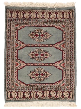 65X85 Tapis D'orient Pakistan Boukhara 2Ply Marron/Noir (Laine, Pakistan)