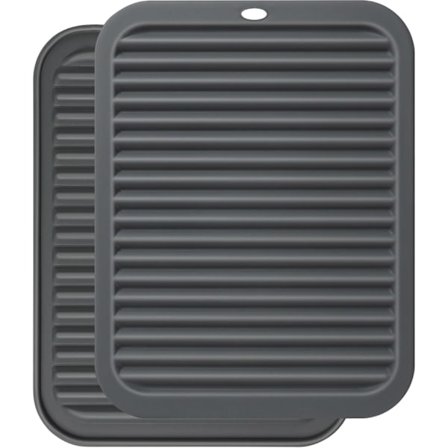 Grytlappar för köksbänkar, silikonmattor för varma kastruller, värmebeständig matta och bänkskiva skydd, 23 x 29 cm hopfällbar tjock och mjuk 