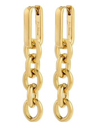 Phase Earrings Gold-Plated Gold Pilgrim