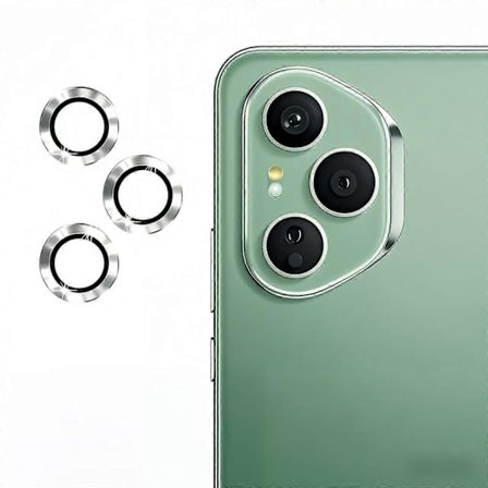 For Honor 400 Pro 5G (Globaali) Kameran Suojus WANLONFENG Metalli CD-Kuvio Karkaistu Lasi