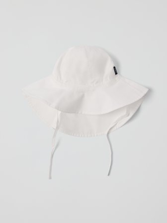 Polarn O. Pyret - Woven sun hat with UV protection - 48 - 50 - Childrenswear - white