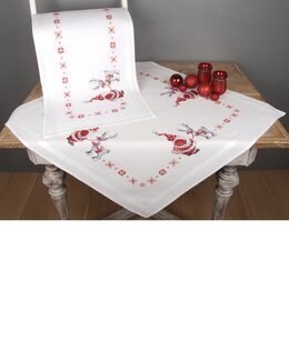 Stickpackung Tischläufer Rentier des Weihnachtsmanns - Vervaco