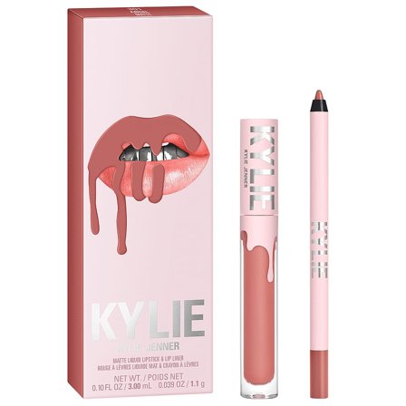 Kylie Cosmetics Matte Liquid Lipstick & Lip Liner 301 Angel, Makeup, Læber, Lipliner