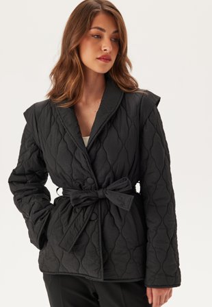 VILA Vimarsa L/S QUILTED JACKET Black Beauty Klær