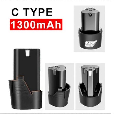 12V 3000mAh Li-ion Oppladbart Batteri for Elektrisk Skrutrekker, Drill, Mini Sliper jy