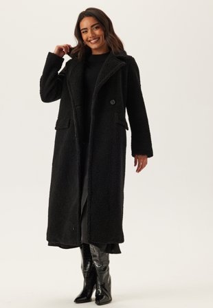 VERO MODA - Vmteresa Long Coat - Black - Kläder - - Bubbleroom