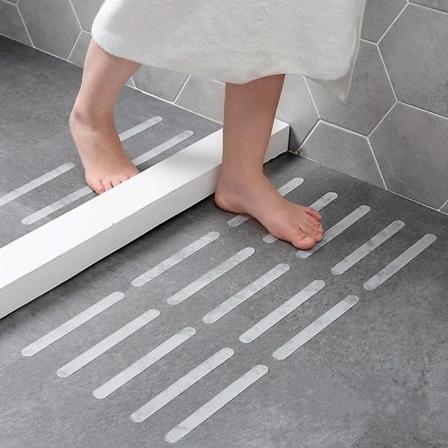 36 bitar Anti-slip Strip Stickers, Anti-slip Grip Säkerhetstejp för badkar dusch (20mm*200mm) - Perfet transparent