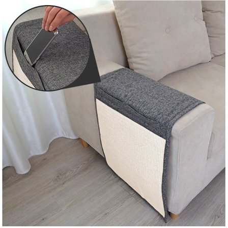 Kattklösmatta Klösskydd Soffa för Katt, Soffklösmatta, Möbelskydd, Klösskydd för Klädda Möbler (130X45Cm)