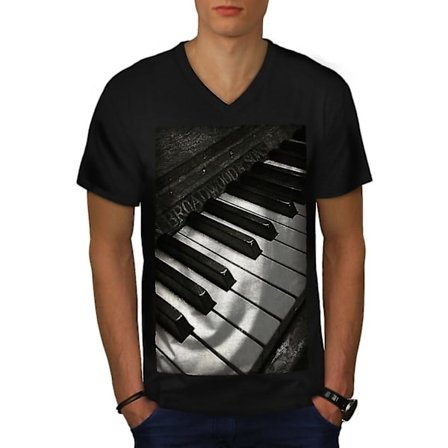 Vintage gammal piano herr T-shirt