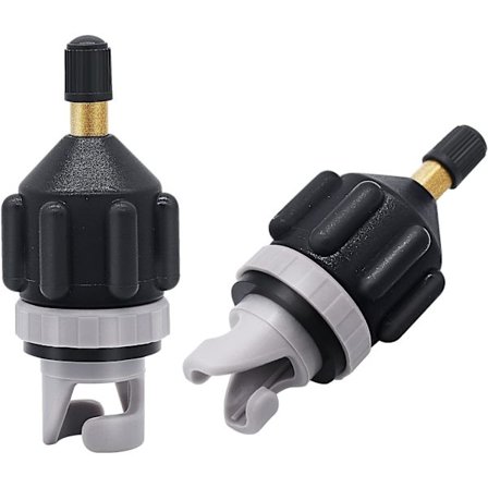 2PACK Oppustelig Stand Up Paddleboard Pumpe Adapter - Universal Standard Schrader Luftventil Adapter Pumpehoved Konverter til Oppustning Boa