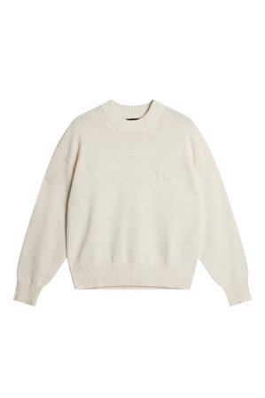 J.Lindeberg - Eddy Cotton Wool Crew Neck - White - Mann - L