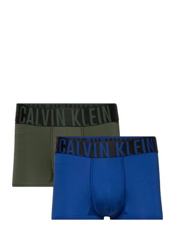 Low Rise Trunk 2Pk Boxershorts Blå Calvin Klein