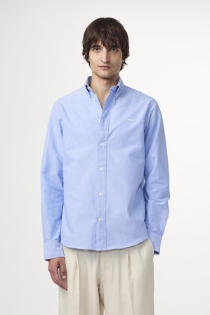 NN07 Colby 5910 Shirt male Blue Organic Cotton