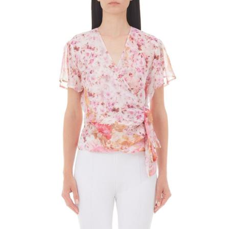 Liu Jo Blusa Creponne Pink, Dame Bluser