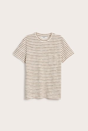 Kappahl | T-shirt w paski, o wyraźnej strukturze | Offwhite