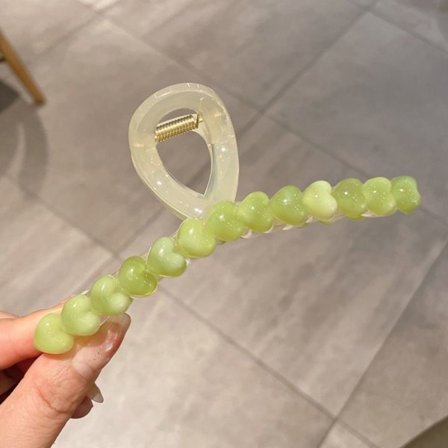 Hair Crab Clip Hästsvans Clip GRÖN