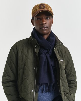 GANT - Ullskjerf, unisex til herre evening blue