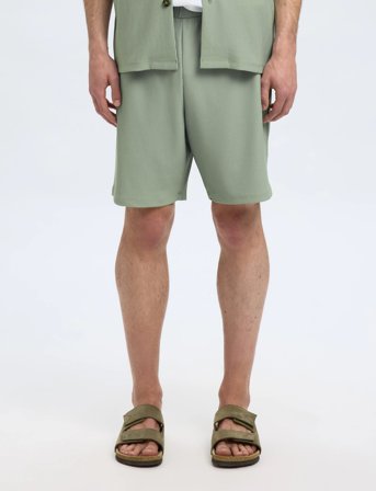 Selected Slhloose-Plisse Shorts Ex - Green - XL
