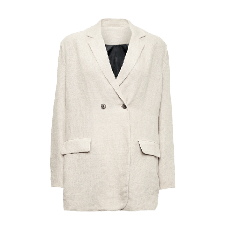 Tiffany Nima, Blazer 1, Linen/viscose - Sand Jackor Dam Beige M/L