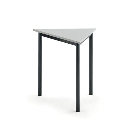 Tisch SONITUS TRIANGEL, 800x700x720 mm, Hochdrucklaminat grau, anthrazit