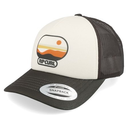 Rip Curl - Braun Trucker Cap - Weekender White/Brown A-Frame Trucker @ Hatstore