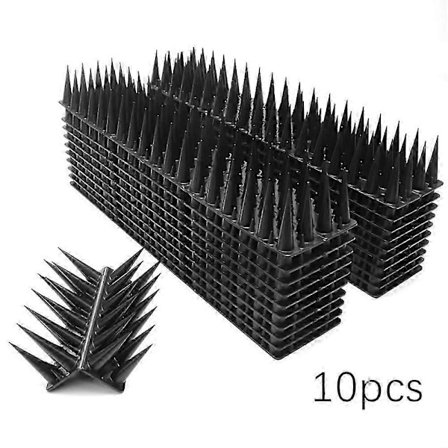 10 stk. fuglepigge til anti-duer, høj skarphed, sæt med pigge til kæledyrskontrol til udendørs brug (FMY)