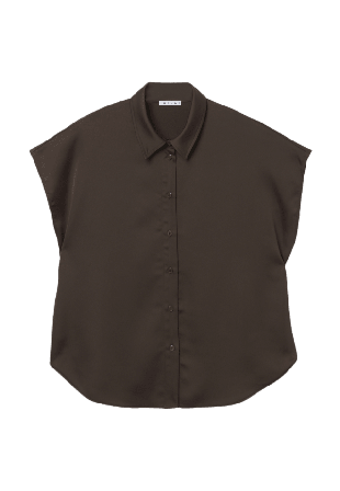 Wera Blus med holkärm LIA Blusar Brun 42