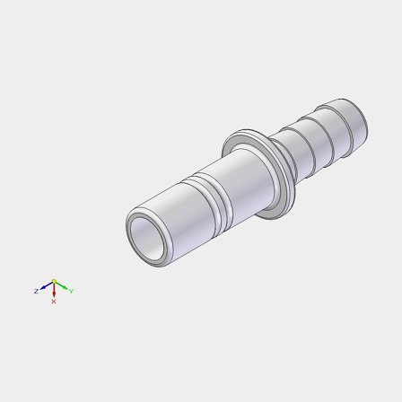 Adaptér Whale Stem Adaptor, plast, Whale Quick Connect 15 mm (WS15) (vnější) na 1/2" (13 mm) hadici, bílý, 1 kus