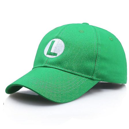 Super Mario Bros Justerbar Basebollkeps för Kvinnor Män Unisex Mode Mario Luigi Halloween Cosplay Strapback Hat (FMY)