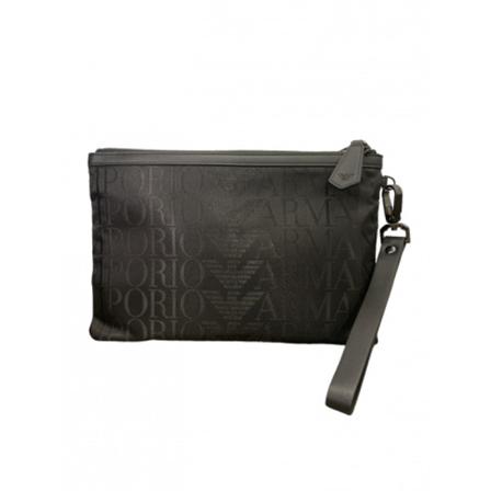 Emporio Armani, Toilet Bags Zwart, Heren, Maat:ONE Size