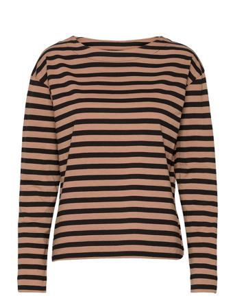 Top Alma Long Slv Brown Lindex