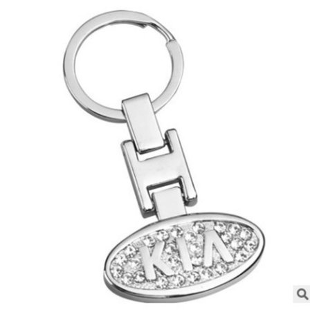 Dame, pige nøglering tilbehør med bling rhinsten moderigtig bil nøglering til KIA bil nøglering nøgleringe til bilnøgler